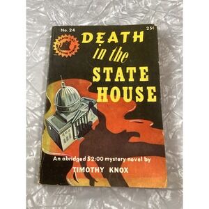 Vintage 1946 Death in the State House Timothy Knox Black Cat Detective Series 24